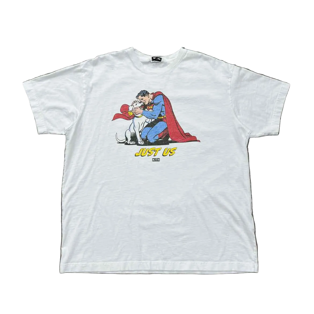 Kith T-Shirt "SUPERMAN" White Used Size XL