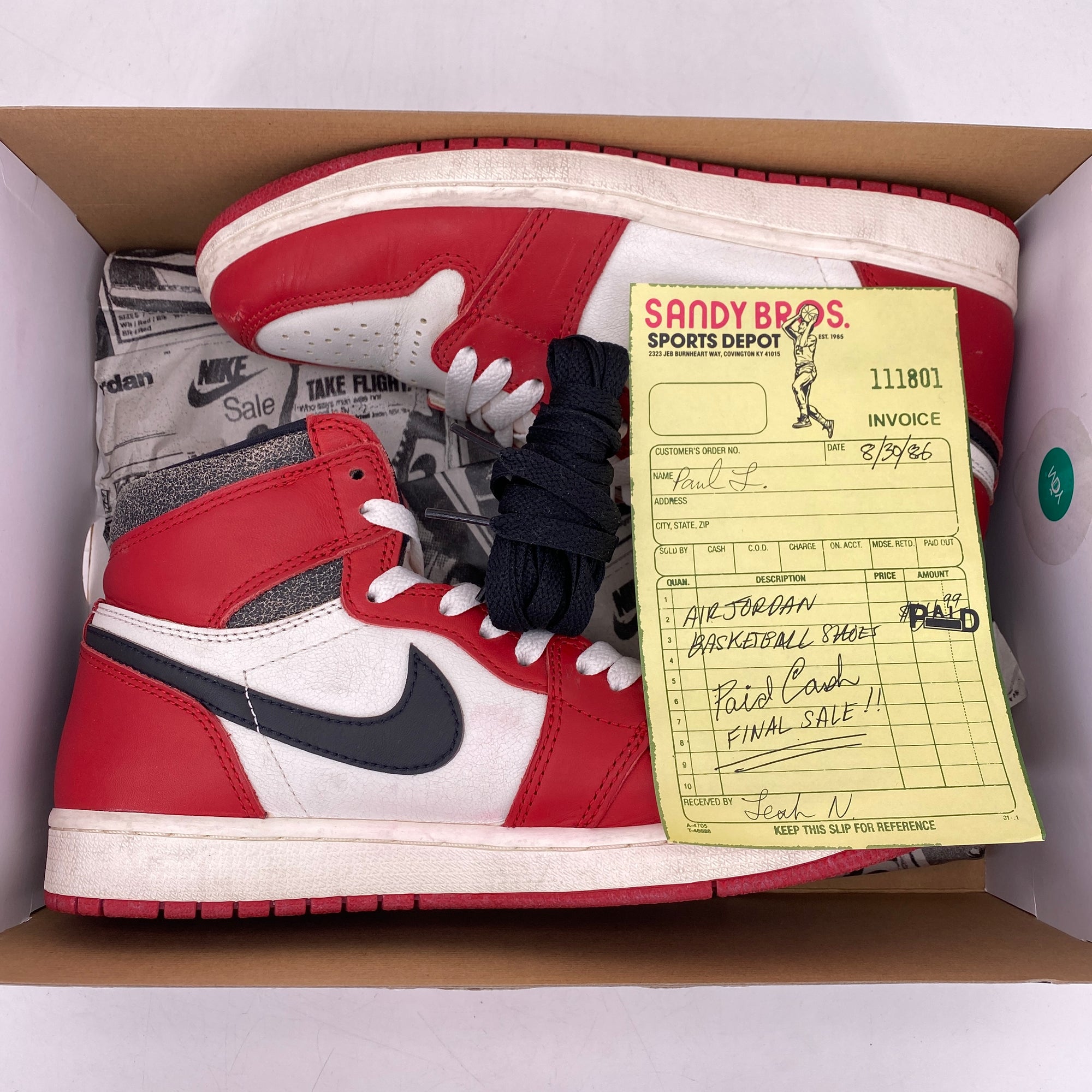 Air Jordan 1 Retro High OG &quot;Lost And Found&quot; 2022 Used Size 8.5