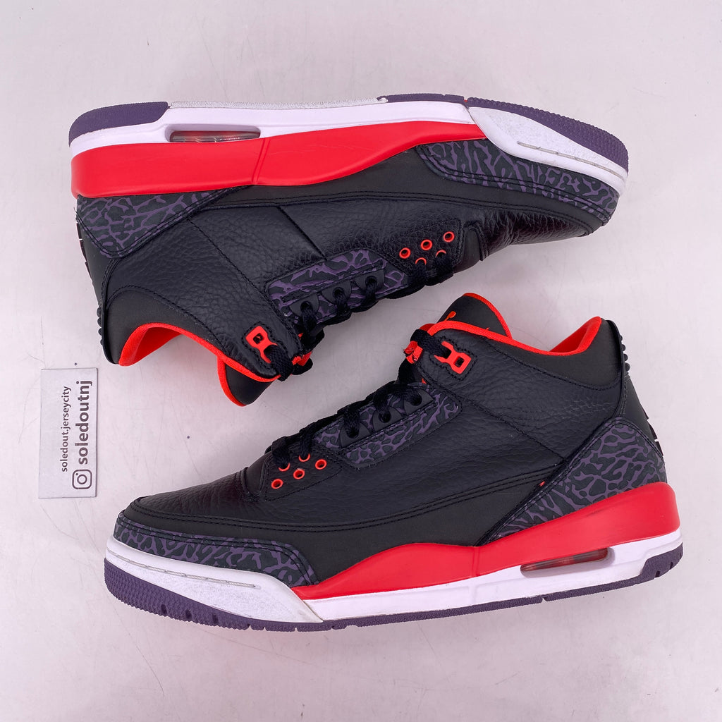 Air Jordan 3 Retro "Crimson" 2013 Used Size 9
