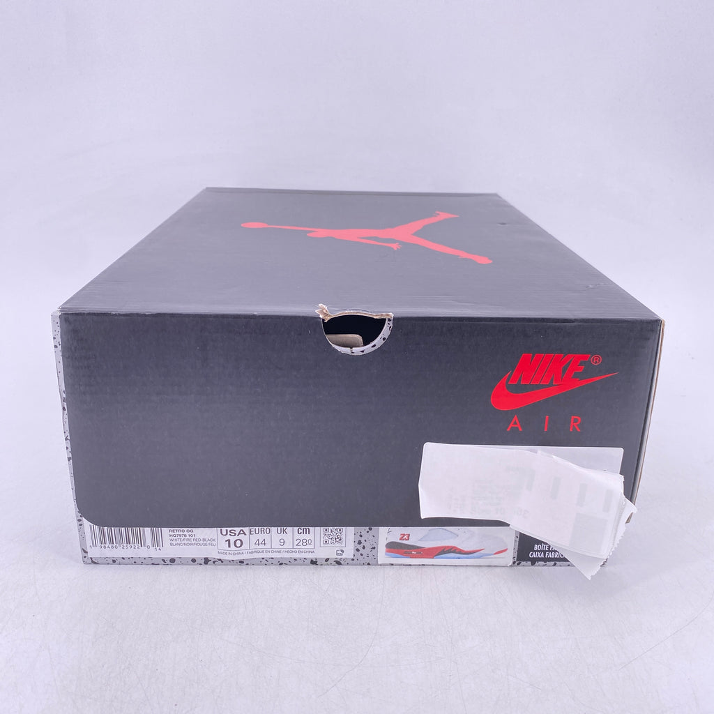Air Jordan 5 Retro "Fire Red Black Tongue" 2025 New Size 10