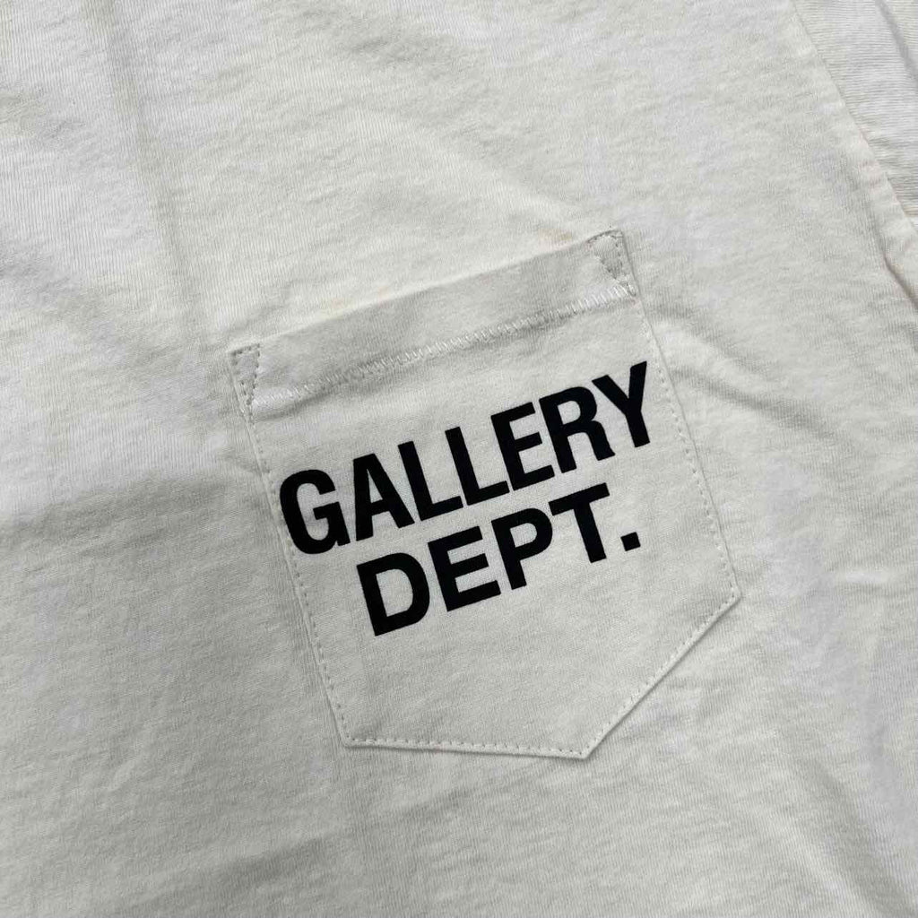 Gallery DEPT. T-Shirt "POCKET LOGO" Cream New Size S