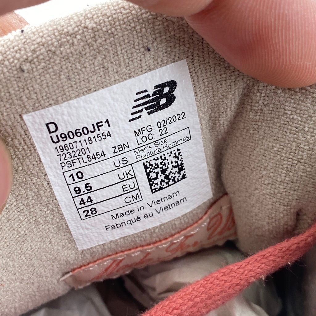 New Balance 9060 "Inside Voices Penny Cookie Pink" 2022 Used Size 10