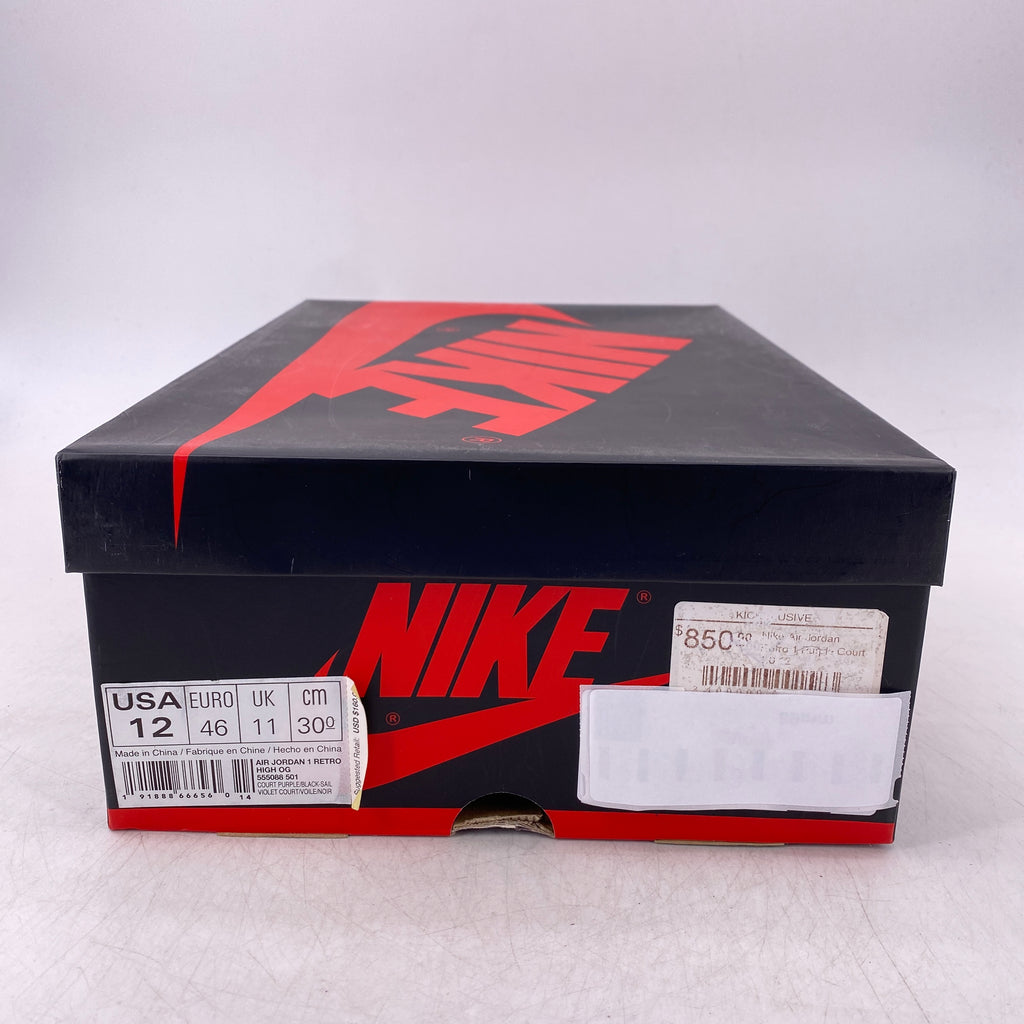 Air Jordan 1 Retro High OG "Court Purple" 2018 New Size 12