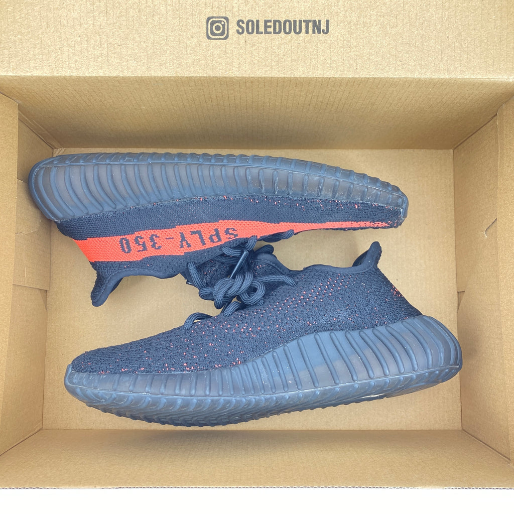 Yeezy 350 v2 "Core Black Red" 2022 Used Size 5