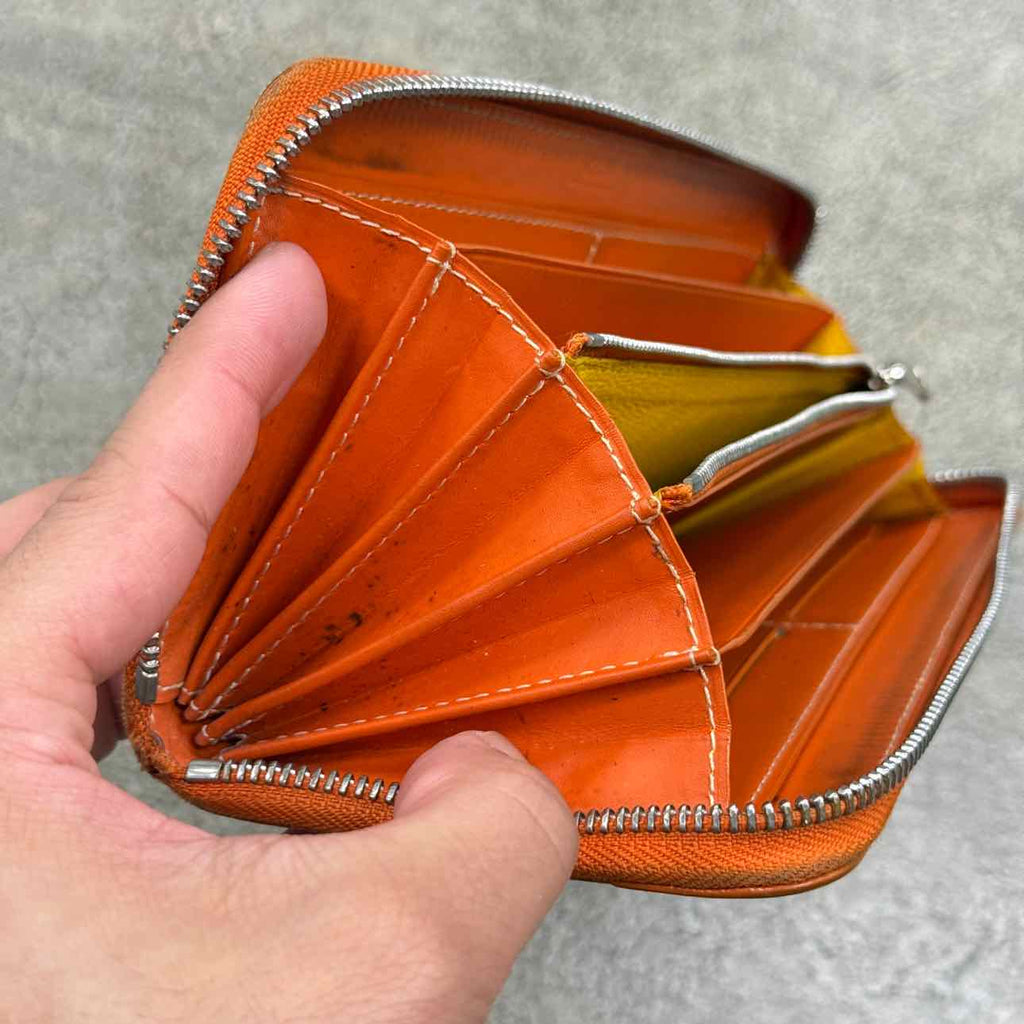 Goyard Wallet "MATIGNON" Used Orange Size OS