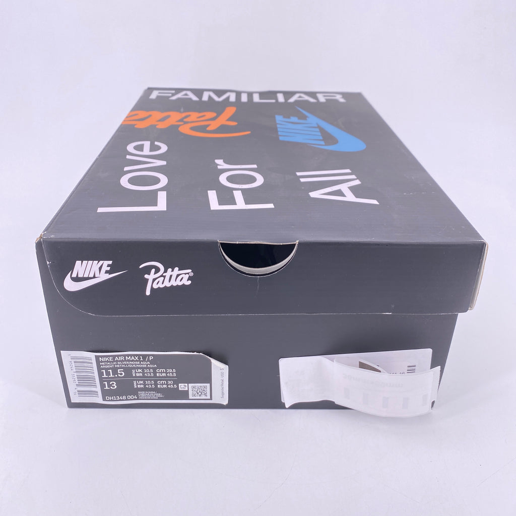 Nike Air Max 1 / Patta "Waves Aqua" 2021 New Size 11.5