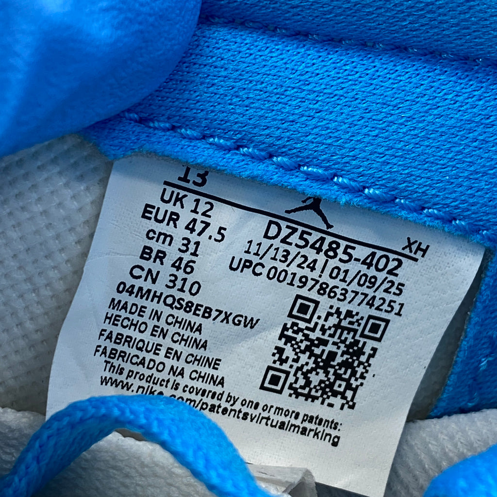 Air Jordan 1 Retro High OG "Unc Reimagined" 2025 New Size 13