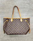 Louis Vuitton Neverfull MM "MONOGRAM CANVAS" Used Brown Size OS