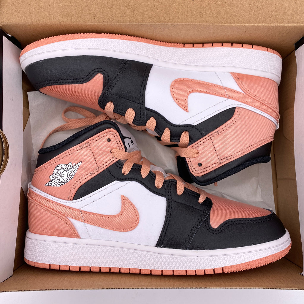 Air Jordan 1 Mid (GS) "Light Madder Root" 2022 New Size 4.5Y