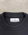 Stone Island Knit Crewneck "PATCH LOGO" Black Used Size M