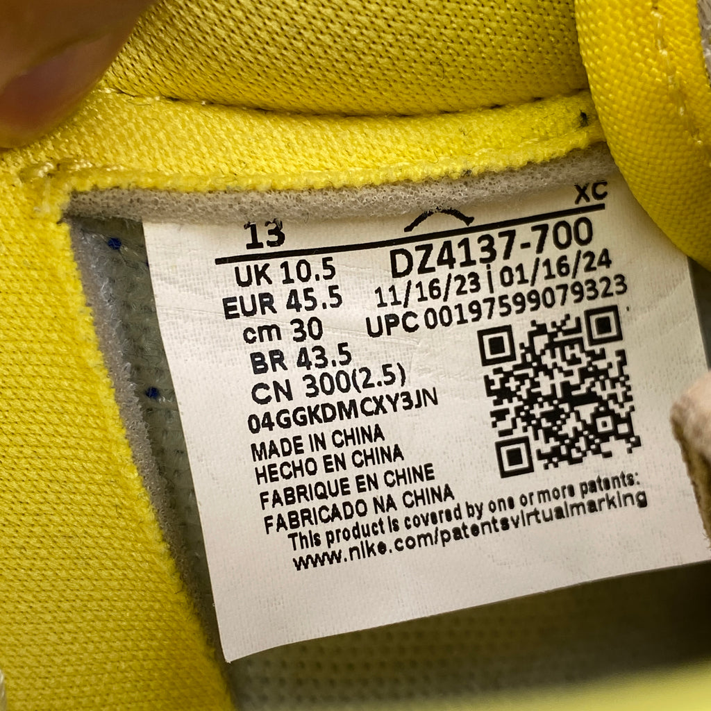 Air Jordan (W) 1 Low OG "Canary" 2024 Used Size 13W