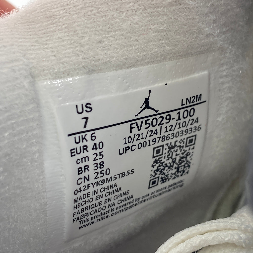 Air Jordan 4 Retro "White Cement" 2025 New Size 7