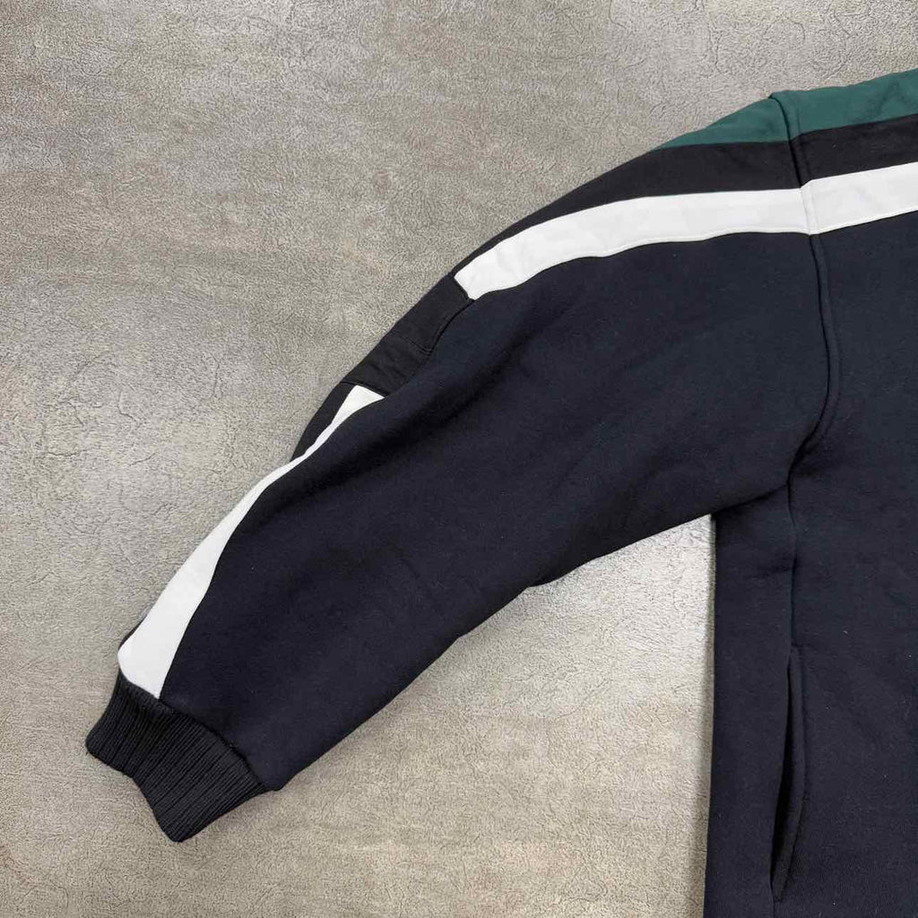 Rhude Half Zip Pullover "LOGO PATCH" Black Used Size L