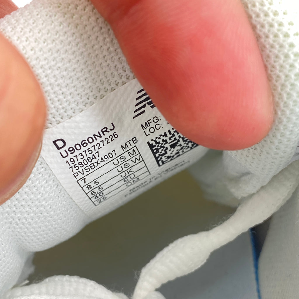 New Balance 9060 "Triple White" 2024 New Size 7