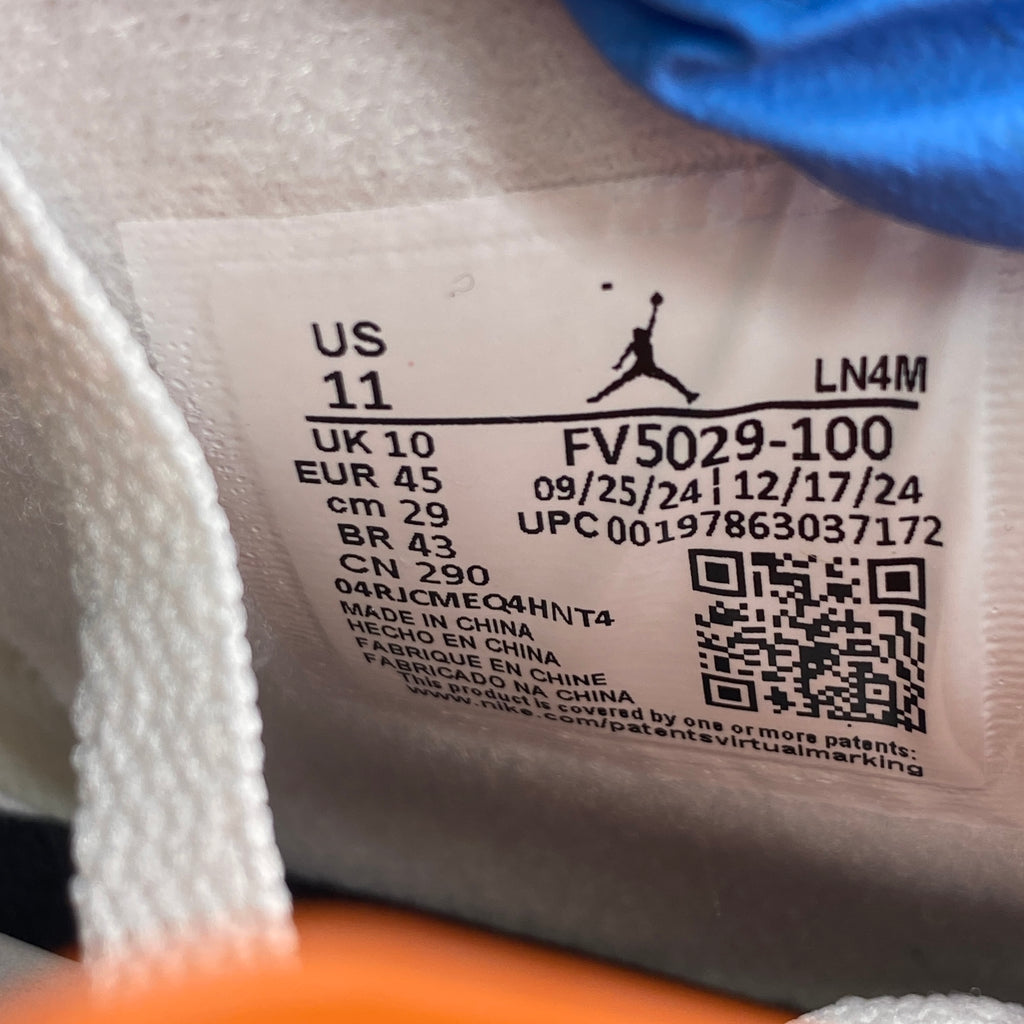 Air Jordan 4 Retro "White Cement" 2025 New Size 11