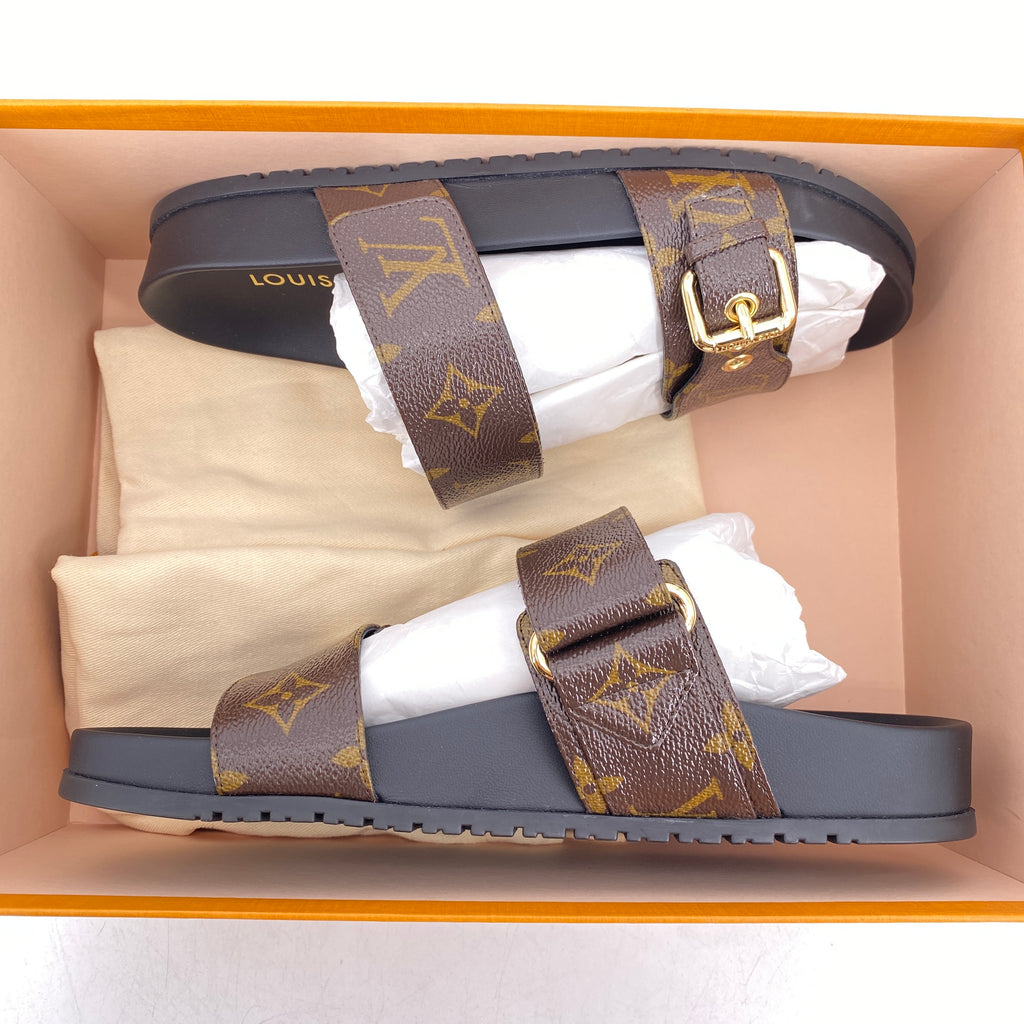 Louis Vuitton Sandals "Bom Dia Flat Mule"  New Size 38
