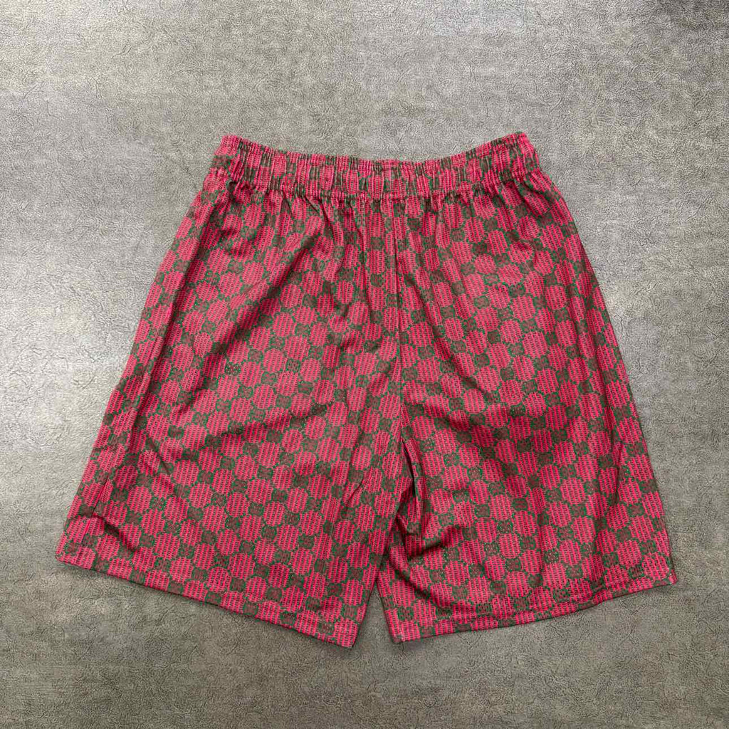 Eric Emanuel Mesh Shorts "EE MONO BAGGY" Green Red New Size XL