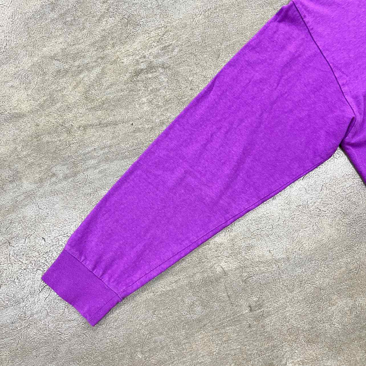 Human Made Long Sleeve &quot;PATCH LOGO&quot; Purple Used Size XL