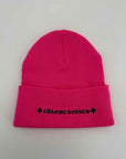 Chrome Hearts Beanie "SCRIPT" New Pink Size OS