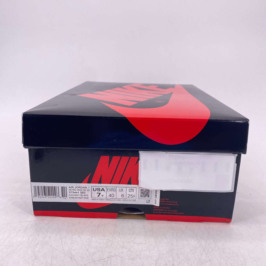 Air Jordan (GS) 1 Retro High OG "Patent Bred" 2021 New Size 7Y