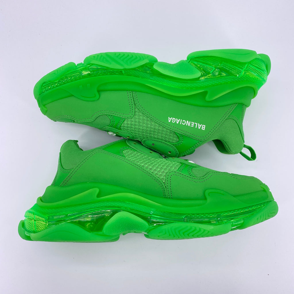 Balenciaga Triple S "Neon Green"  Used Size 9