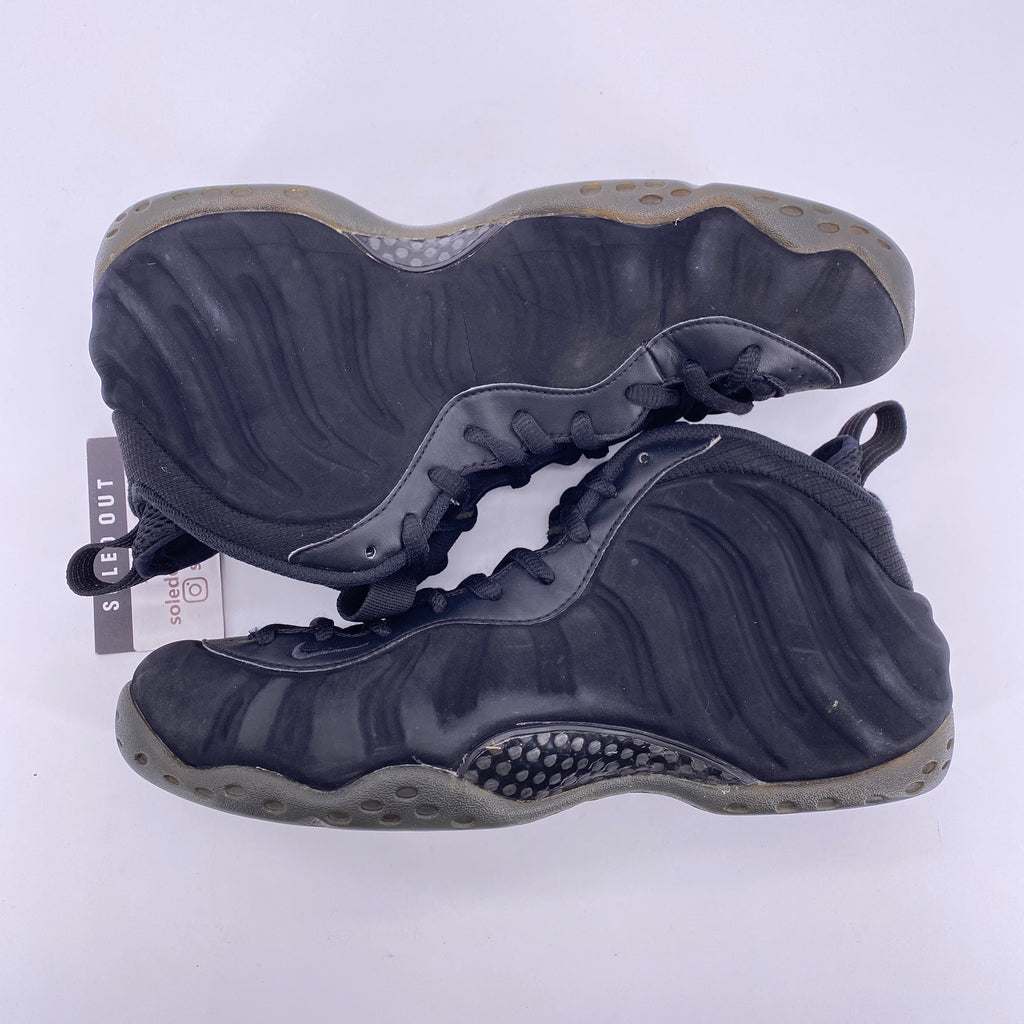 Nike Air Foamposite One "Black Suede" 2014 Used Size 9.5