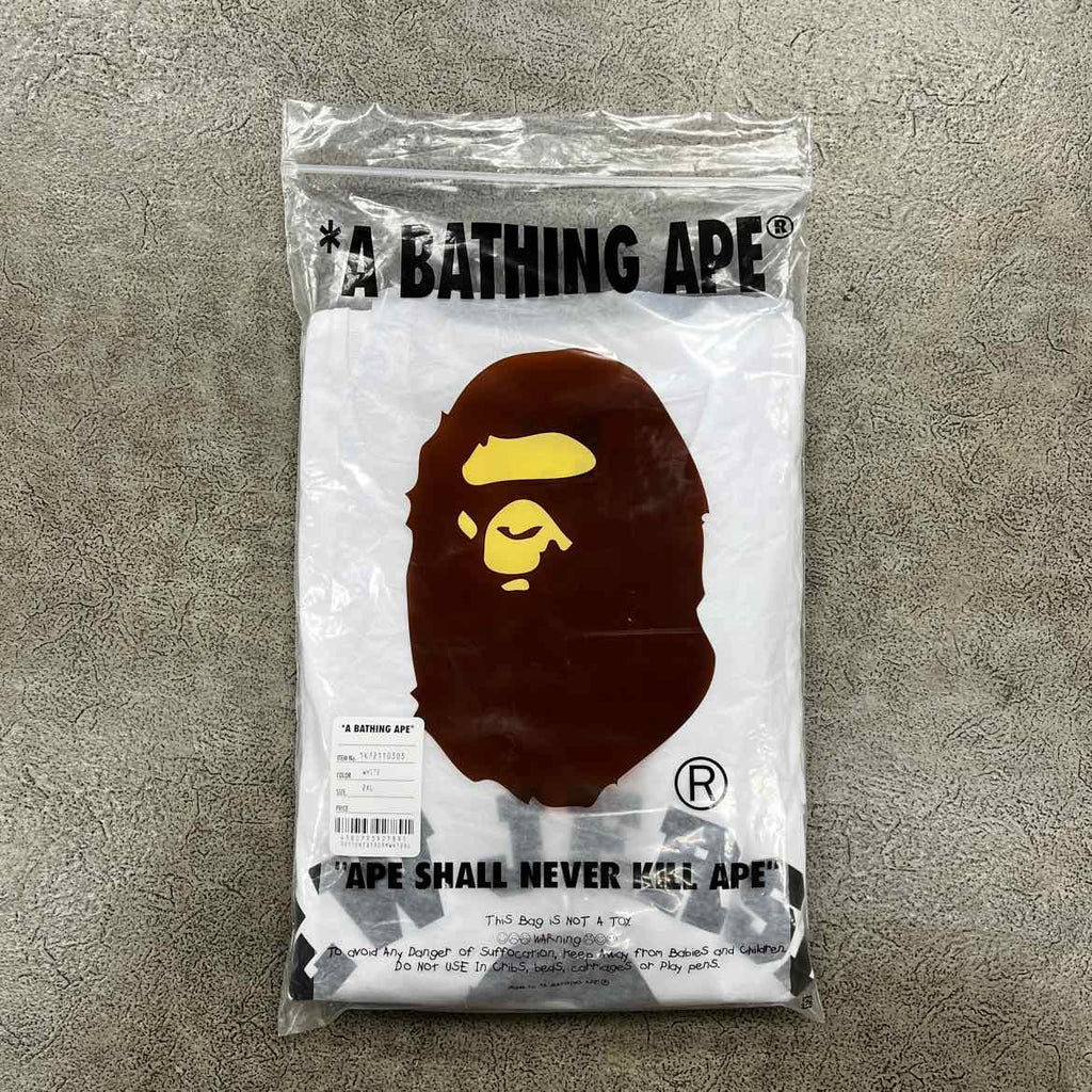 Bape T-Shirt "NEW JERSEY" White New Size 2XL