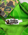 Bape Zip Up "INK CAMO SHARK" Green New Size L