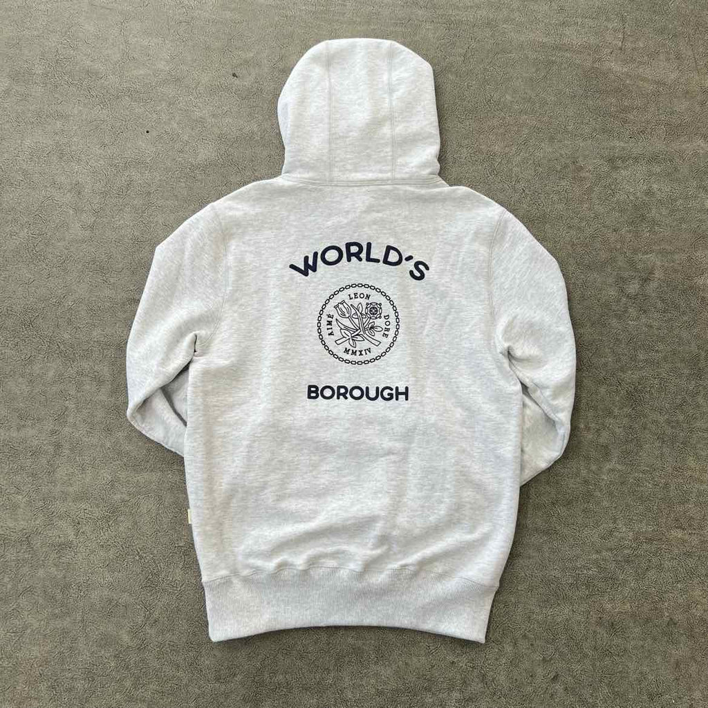 Aime Leon Dore Hoodie "WORLDSBOROUGH" Grey Used Size M