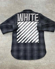 OFF-WHITE Flannel "ARROW" Grey Used Size XS