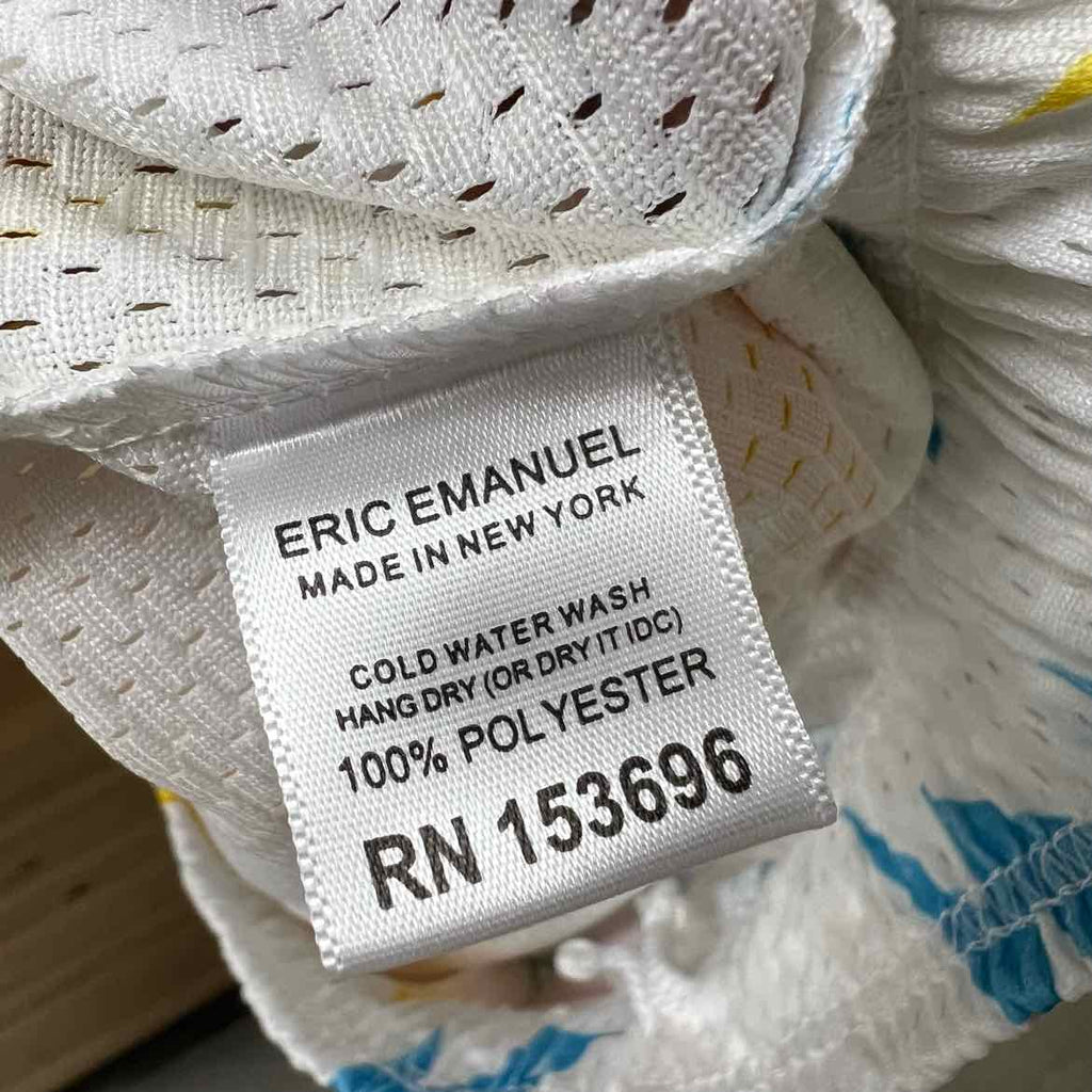 Eric Emanuel Mesh Shorts "BAPE EE" White New Size XL