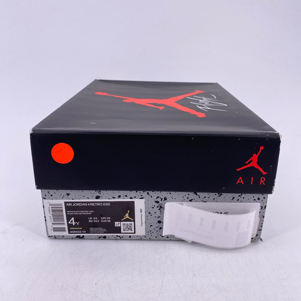 Air Jordan (GS) 4 Retro "Military Black" 2022 New Size 4Y