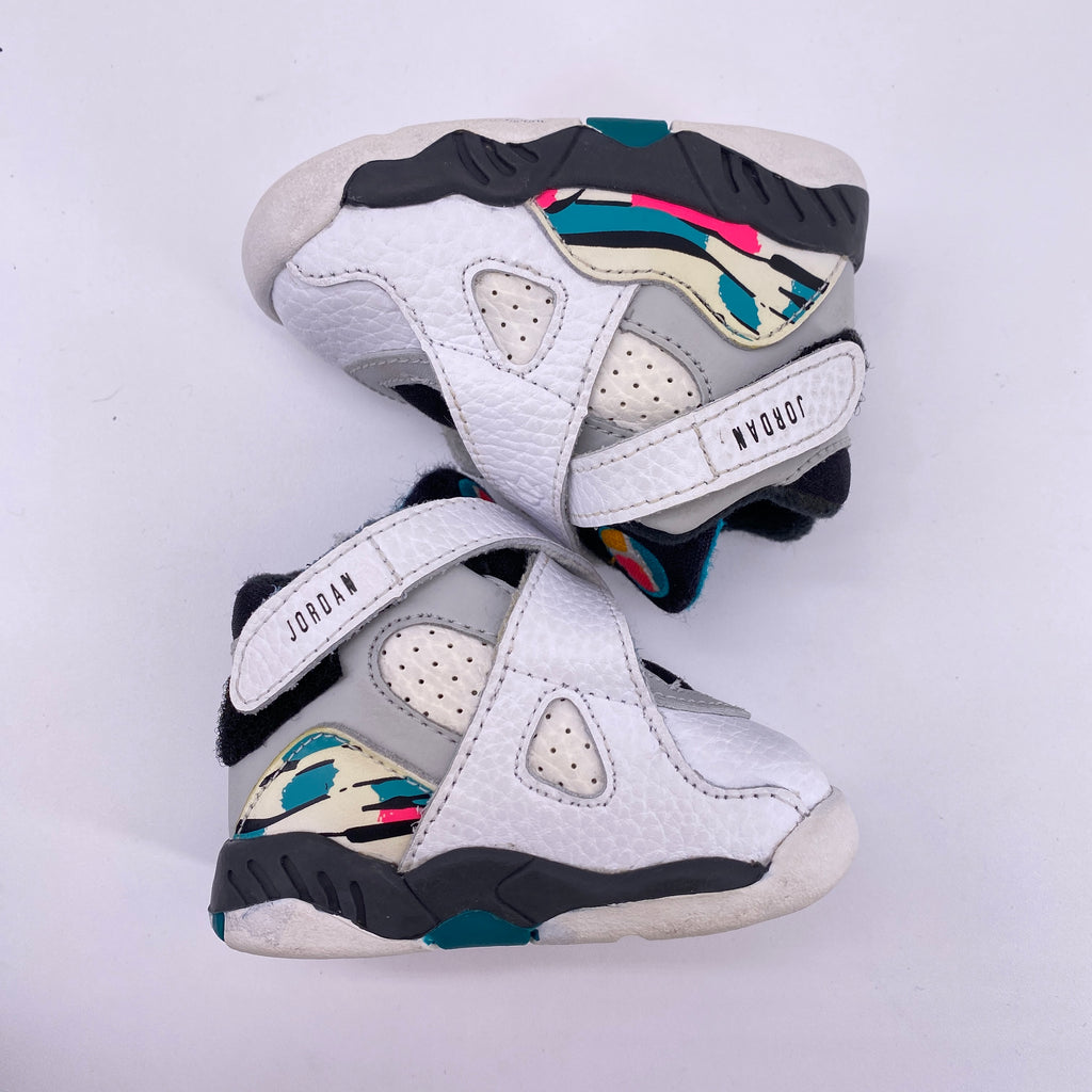 Air Jordan (TD) 8 Retro "South Beach" 2018 New Size 2c