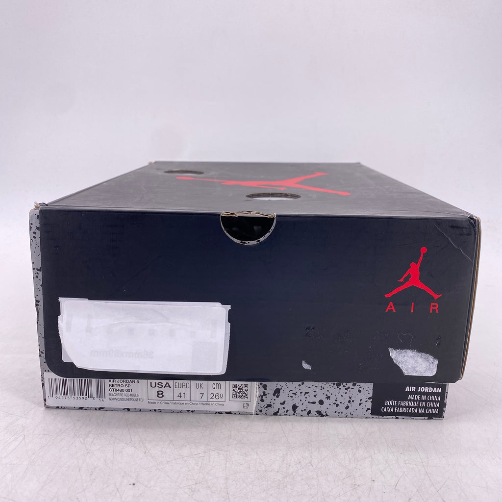 Air Jordan 5 Retro "Ow Black" 2020 New Size 8
