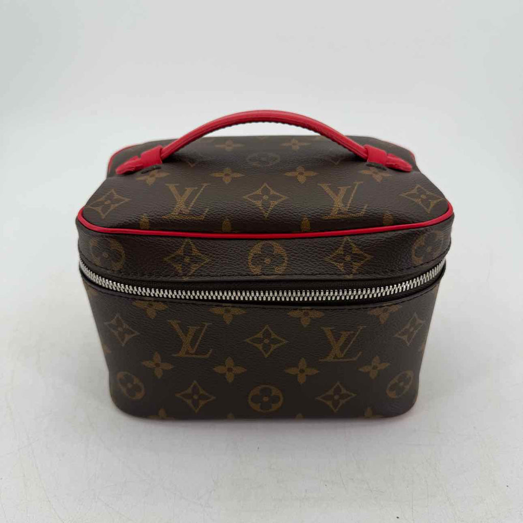 Louis Vuitton Toiletry Bag "NICE MINI" Used Brown