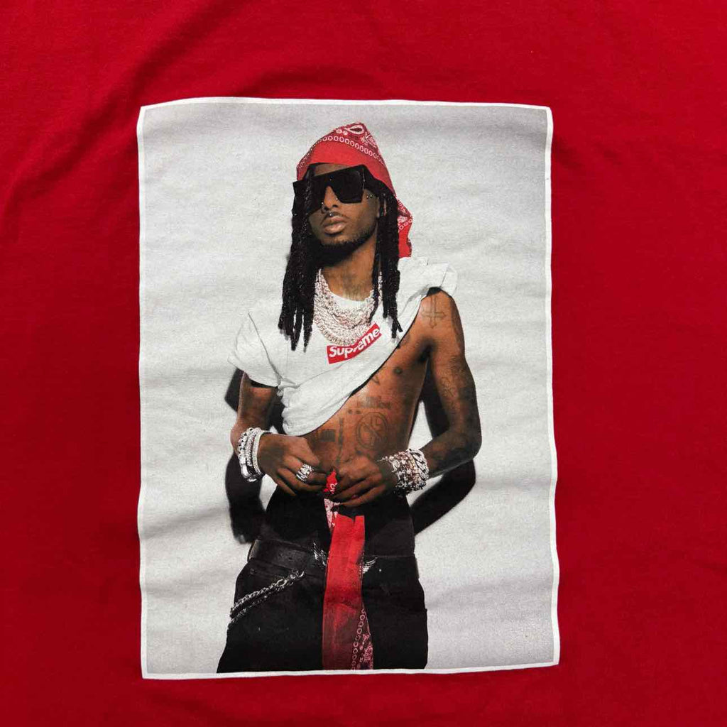 Supreme T-Shirt "PLAYBOI CARTI" Red Used Size 2XL