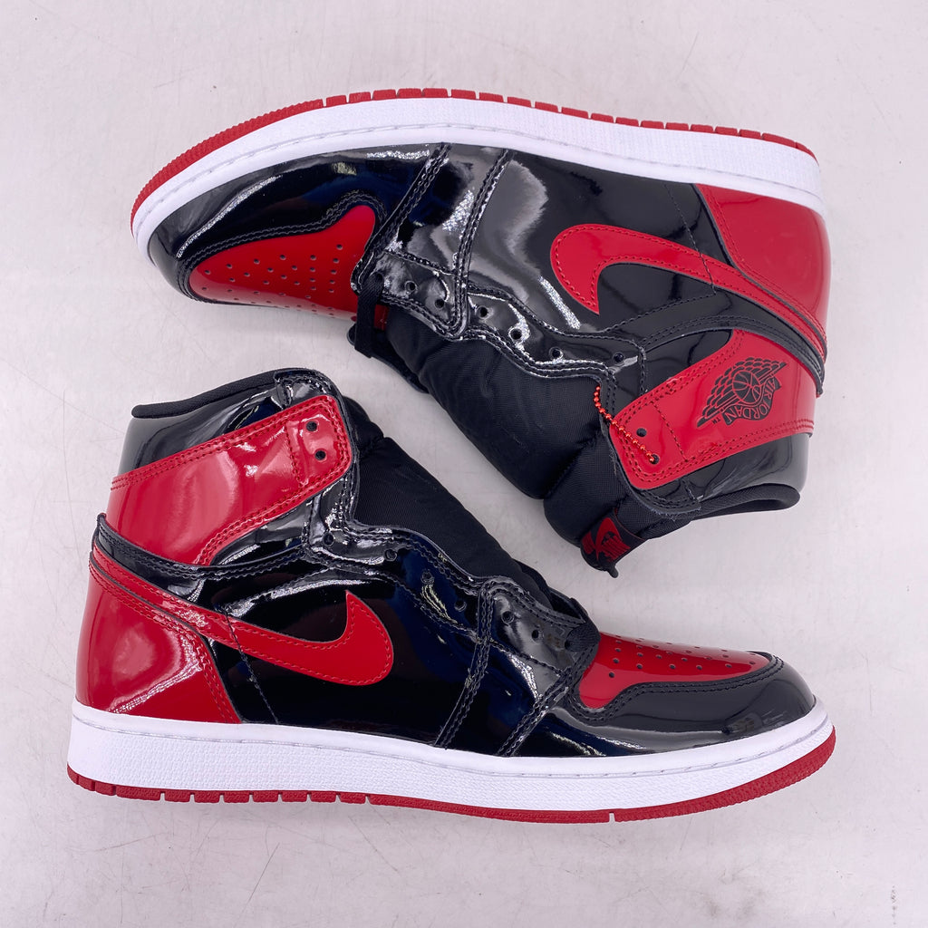 Air Jordan 1 Retro High OG "Patent Bred" 2021 New Size 9.5