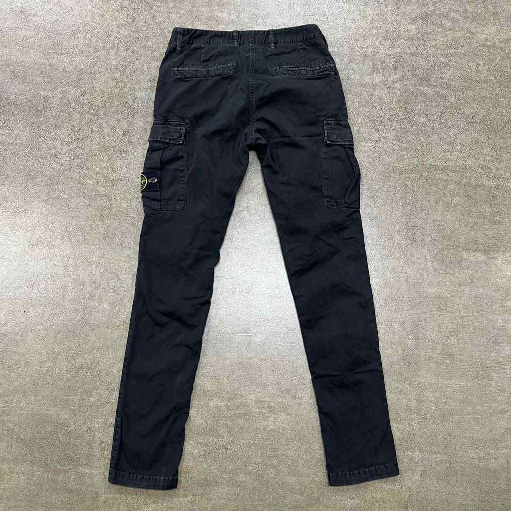 Stone Island Pants "CARGO" Washed Black Used Size 30