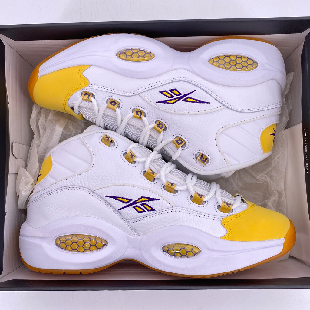 Reebok Question Mid "Yellow Toe" 2020 New Size 10.5