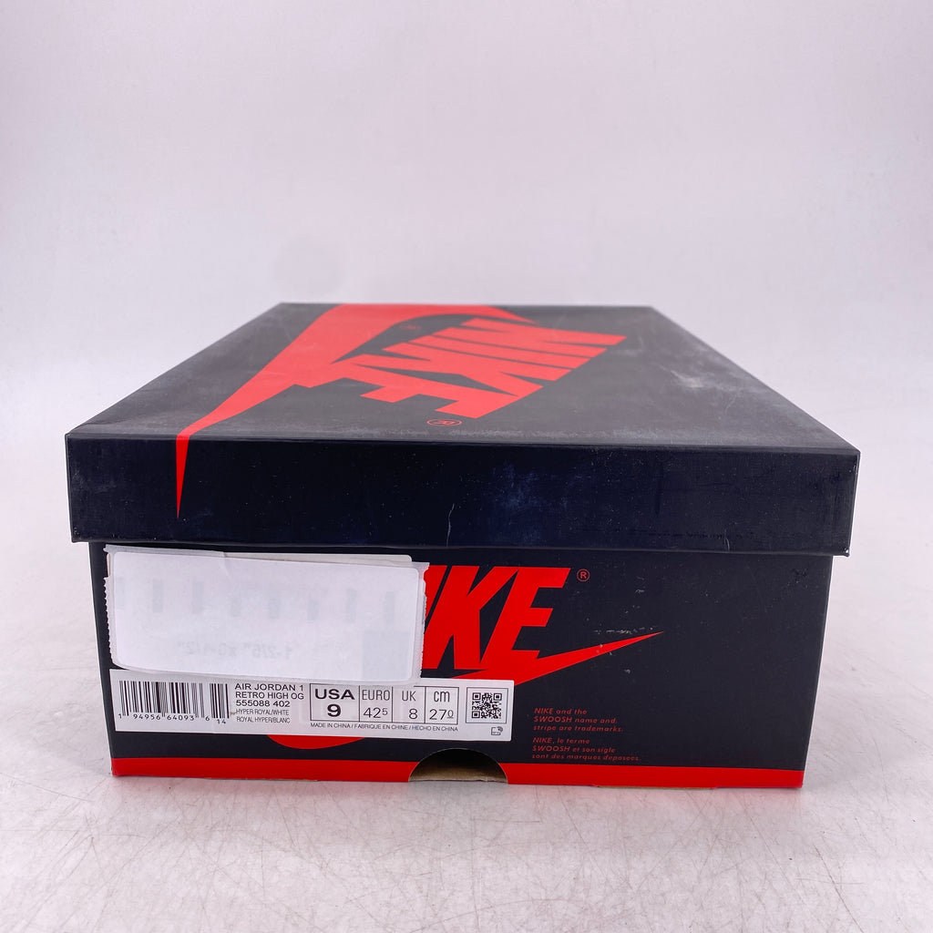 Air Jordan 1 Retro High OG "Hyper Royal Sg" 2021 New Size 9