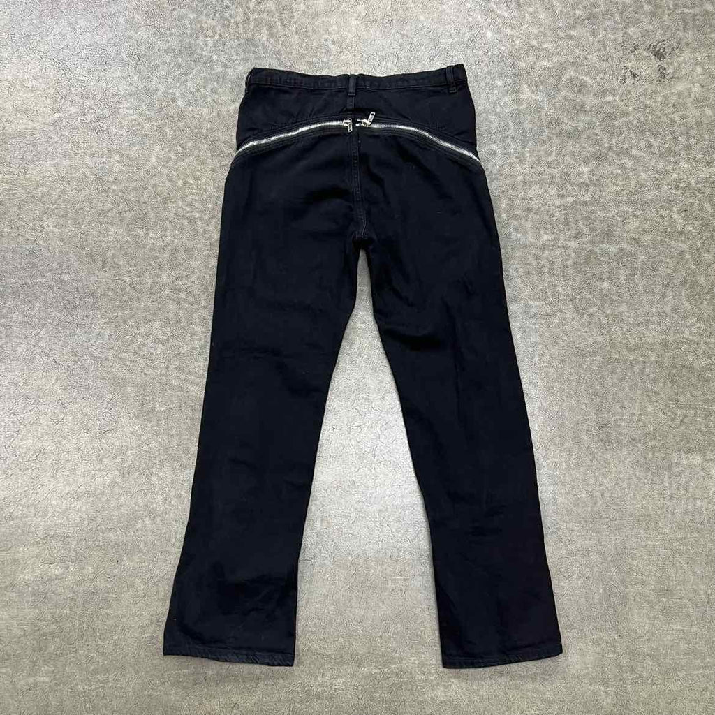 Rick Owens Pants "BOLAN BANANA FLARE" Black Used Size 34