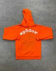 Sp5der Hoodie "LEGACY" Orange New Size M