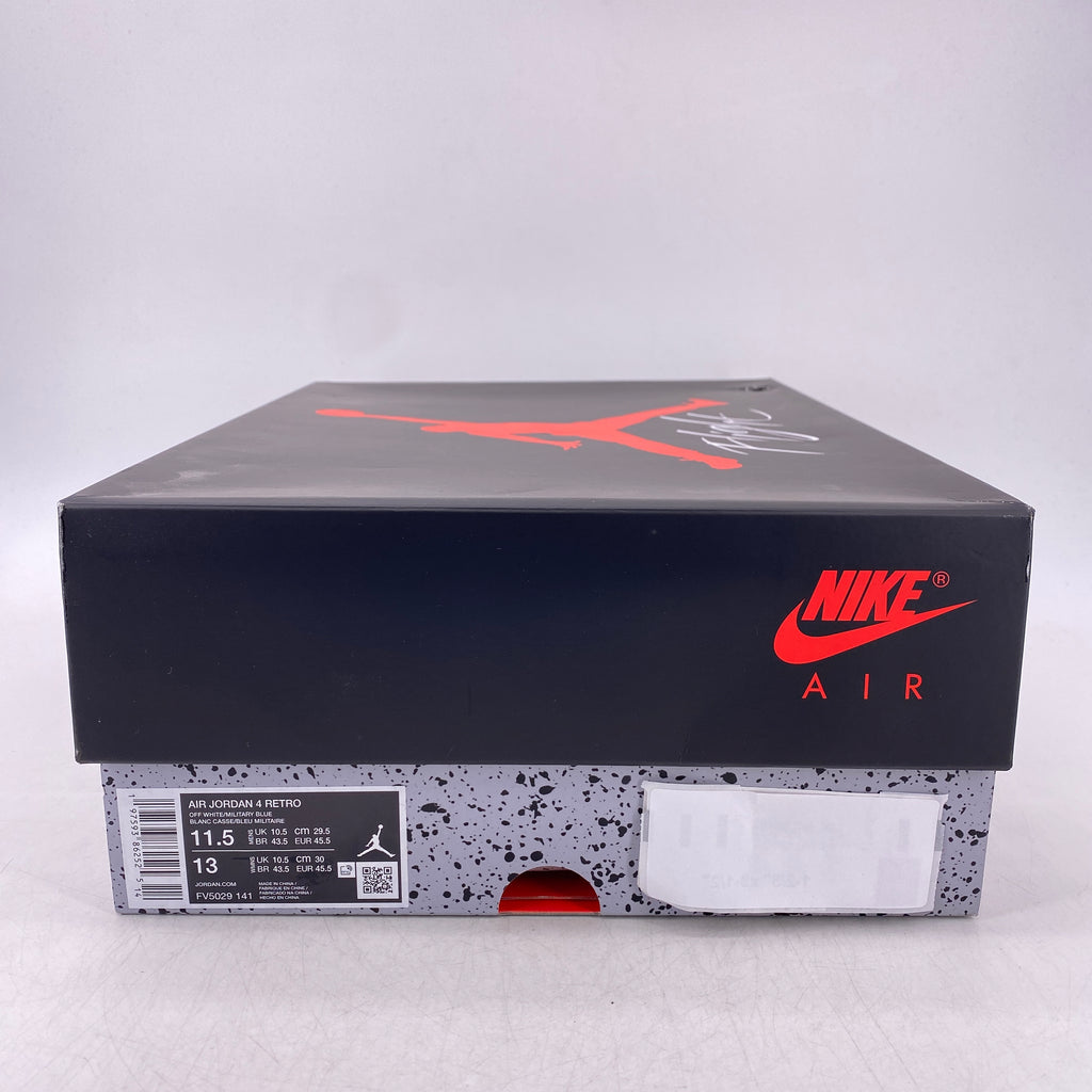 Air Jordan 4 Retro "Military Blue" 2024 New Size 11.5