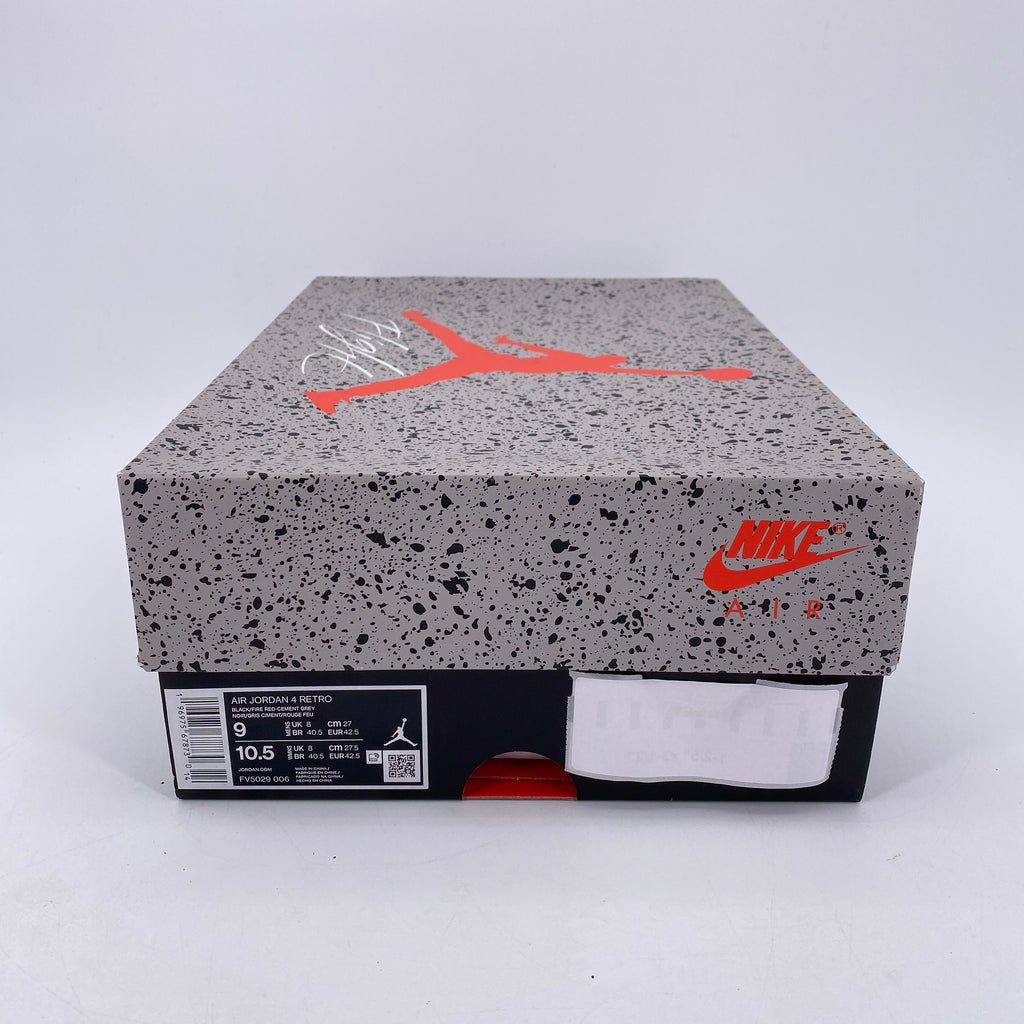 Air Jordan 4 Retro "Bred Reimagined" 2024 New Size 9