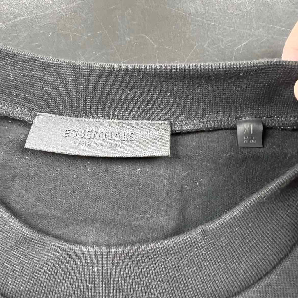 Fear of God T-Shirt "ESSENTIALS" Black New Size XL