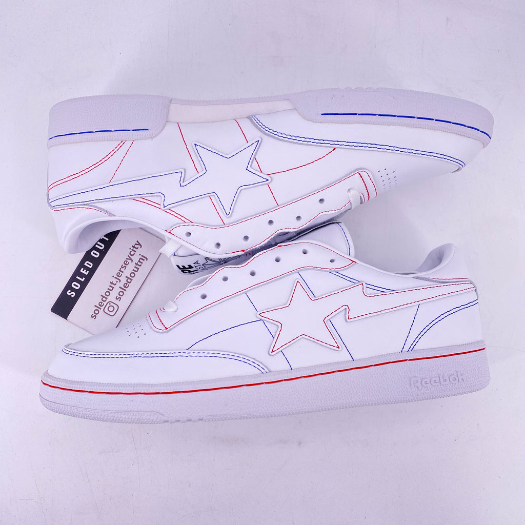 Reebok Club C 85 "Bape White Contrast Stitch" 2022 New Size 11.5