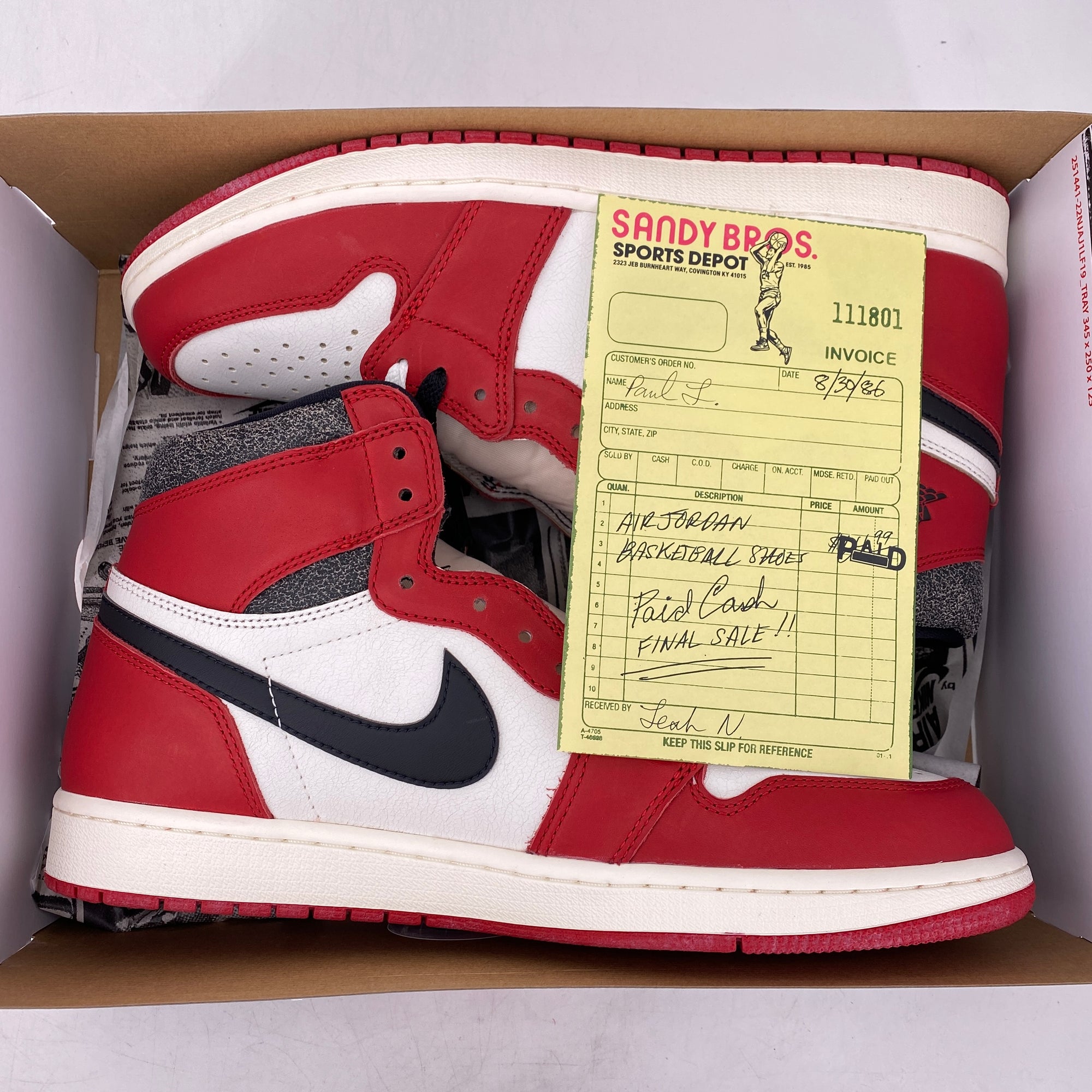 Air Jordan 1 Retro High OG &quot;Lost And Found&quot; 2022 New Size 12