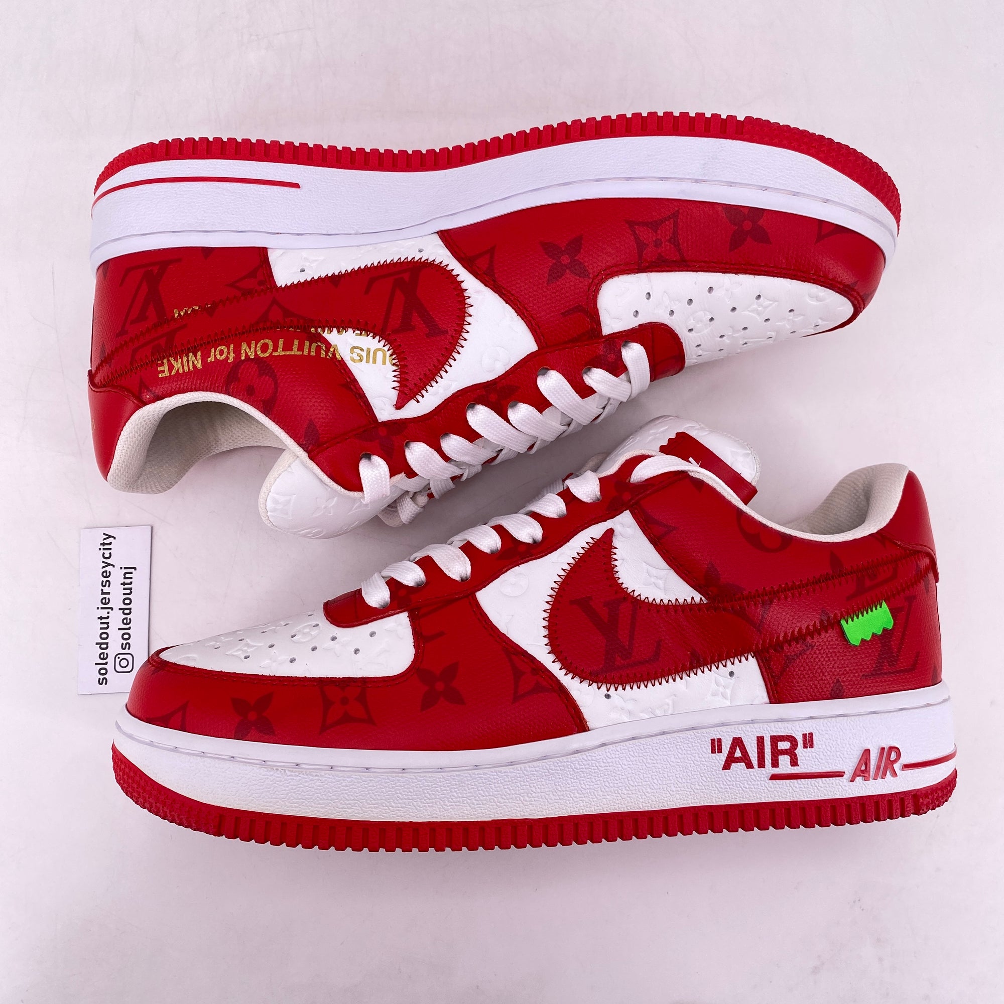 Nike Air Force 1 Low &quot;Lv White Red&quot; 2022 New Size 8.5