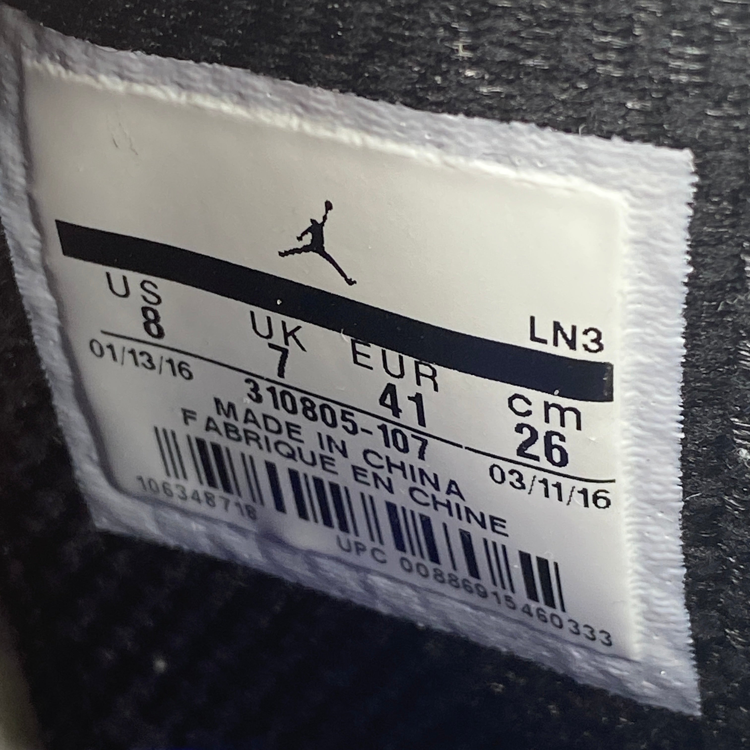 Air Jordan 10 Retro &quot;Bobcats&quot; 2016 Used Size 8