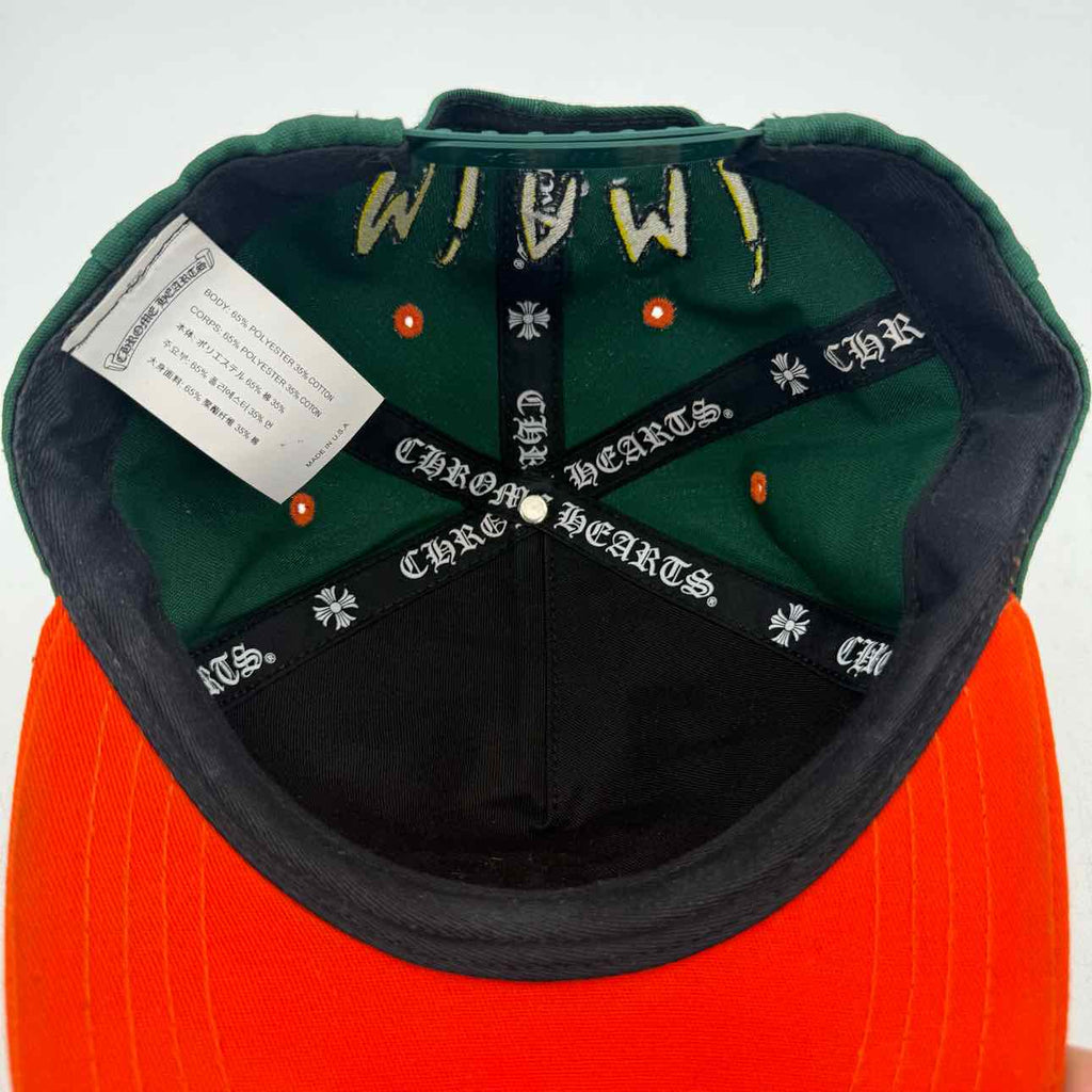 Chrome Hearts Snapback "MIAMI ART BASEL" Used Green Size OS